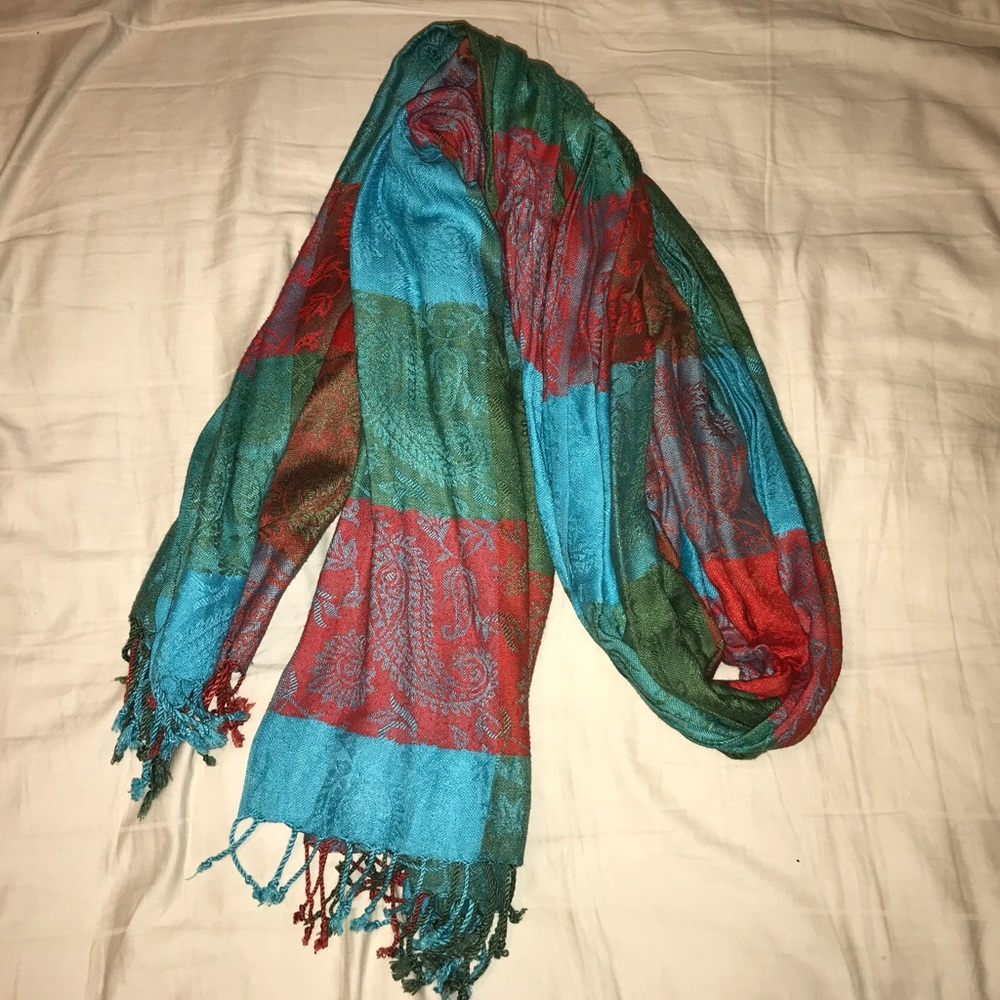 🧣 (2/$8) Color Block Pashmina Scarf